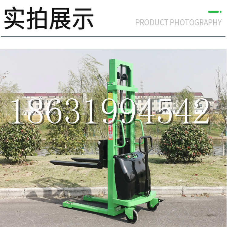 榆林市电动叉车堆高车液压铲车电瓶1吨2吨站驾步行式小型全自动叉车
